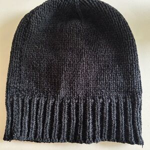 COPY - Merona Black Ribbed Knit Beanie